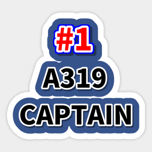 Number one A319 captain Sticker